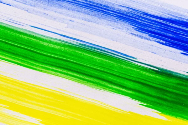 Acrylic Paint Texture Background Multi Color Red Green Yellow Blue — 스톡 사진