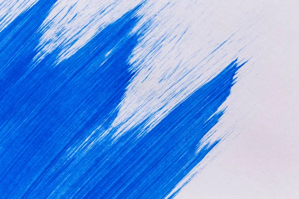Acrylic Paint Texture Background Blue Color White Paper Brush Stroke — Stock Fotó