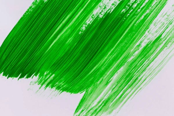 Acrílico Pintura Verde Textura Fondo Hecho Mano Cepillo Sobre Papel —  Fotos de Stock