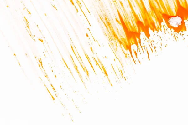 Gouache Acryl Orange Rot Gelb Braun Farbe Textur Hintergrund Hand — Stockfoto