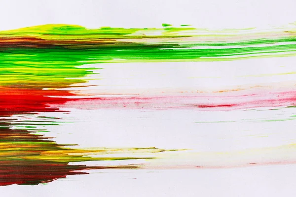 Acrylic Paint Texture Background Multi Color Red Green Yellow Brown — Foto de Stock