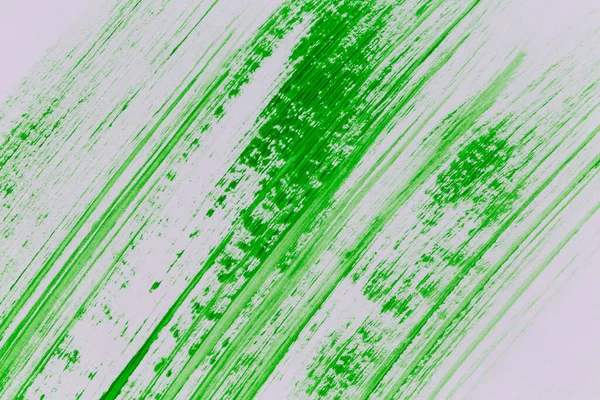 Akrilik Yeşil Boya Dokusu Arka Plan Kâğıt Üzerinde Fırça — Stok fotoğraf
