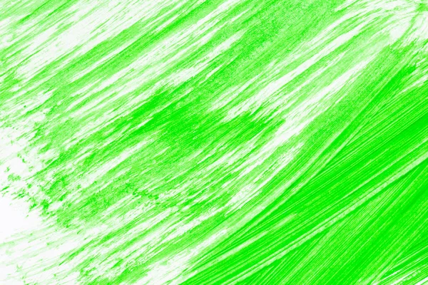 Acrylic Green Paint Texture Background Hand Made Brush Paper — Fotografia de Stock