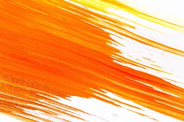 Acrilico Arancio Rosso Giallo Marrone Vernice Texture Sfondo Pennello Fatto — Foto Stock