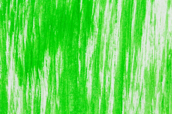 Acryl Groene Verf Textuur Achtergrond Handgemaakte Borstel Papier — Stockfoto