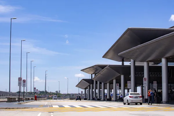 Guarulhos International Airport Sao Paulo Brazília 2021 November Terminal Nemzetközi — Stock Fotó