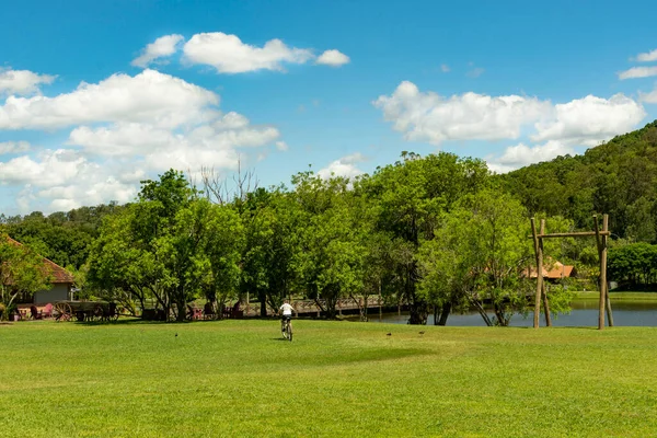 Novo Hamburgo Brasil Dezembro 2021 Paisagens Brasileiras Hacienda Para Feriados — Fotografia de Stock