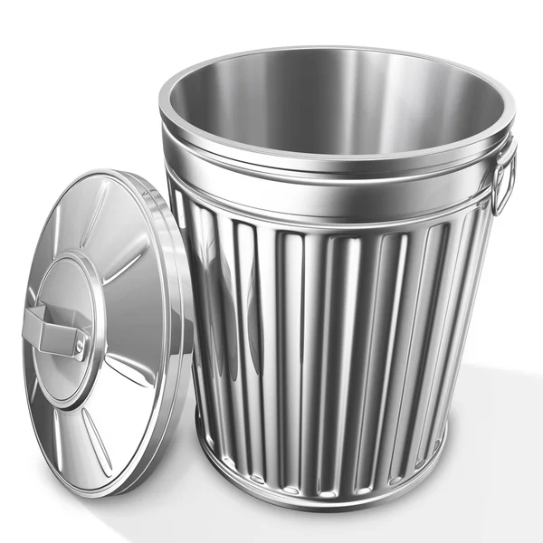 Opened Trash Can Stock Photo, Picture and Royalty Free Image