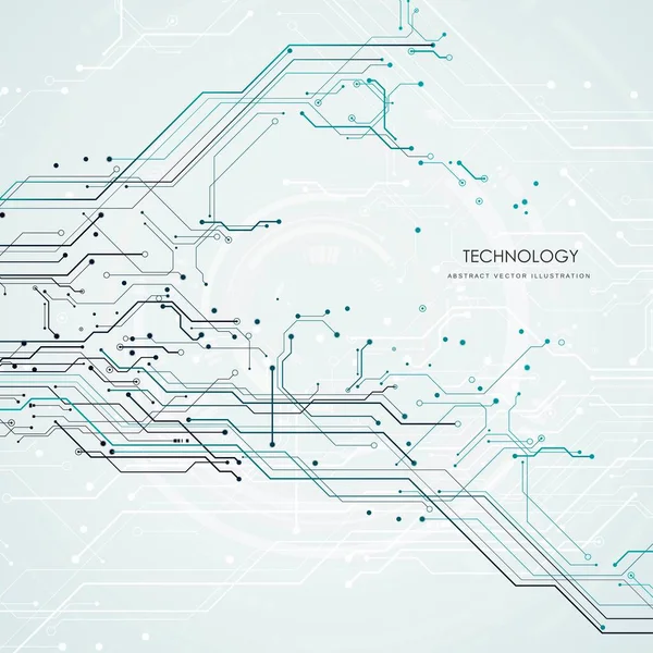 Circuit board  technological processes  science   concept futuristic digital technology background  vector illustration