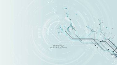 Circuit board   futuristic  technological processes  digital technology background  vector illustration  