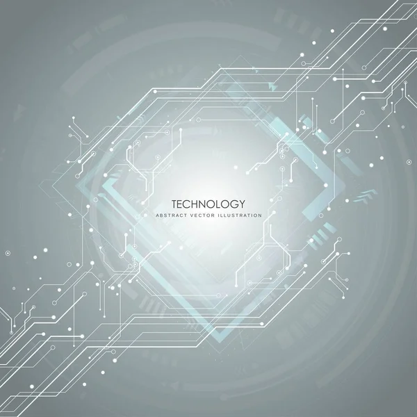 Circuit Board Futuristic Technological Processes Digital Technology Background Vector Illustration — Zdjęcie stockowe