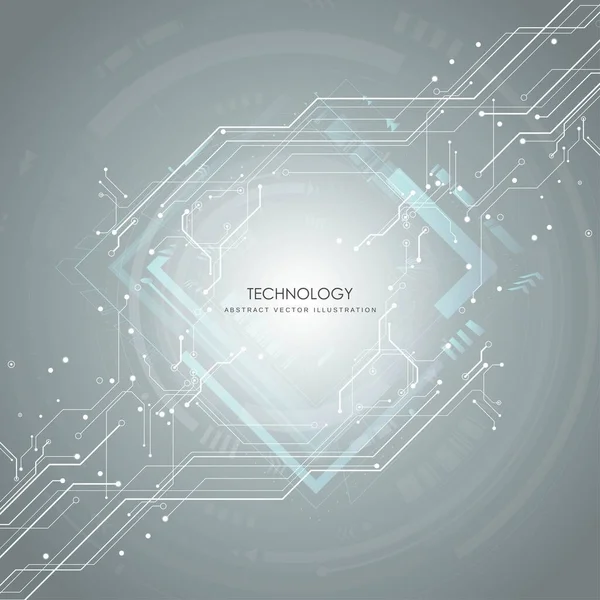 Circuit Board Futuristic Technological Processes Digital Technology Background Vector Illustration — ストック写真