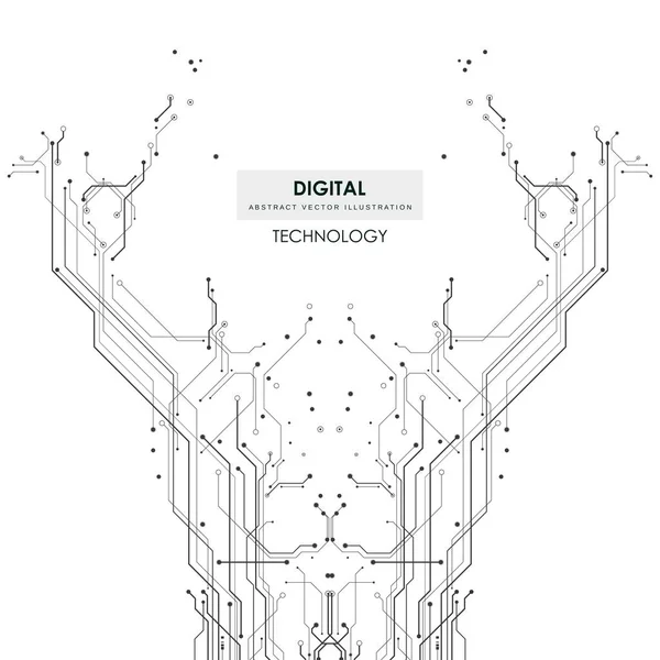 Circuit board   futuristic  technological processes  digital technology background  vector illustration