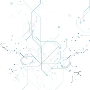 Circuit board   futuristic  technological processes  digital technology background  vector illustration  