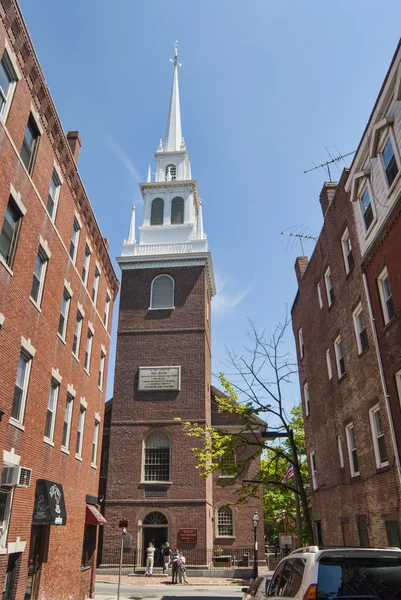 マサチューセッツ州のボストン古い北教会 ストック写真