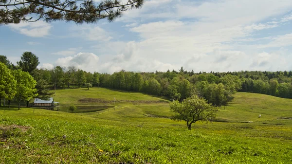 Zaciszne gospodarstwo vermont — Zdjęcie stockowe