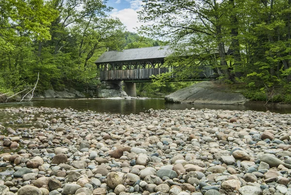 Sunday RIver Covered Bridge in Maine — Stock Photo, Image