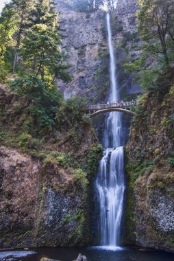 Multnomah Falls in Columbia River Gorge Oregon clipart