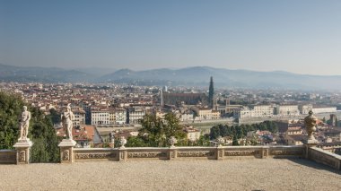 Floransa gardens bardini dan havadan görünümü