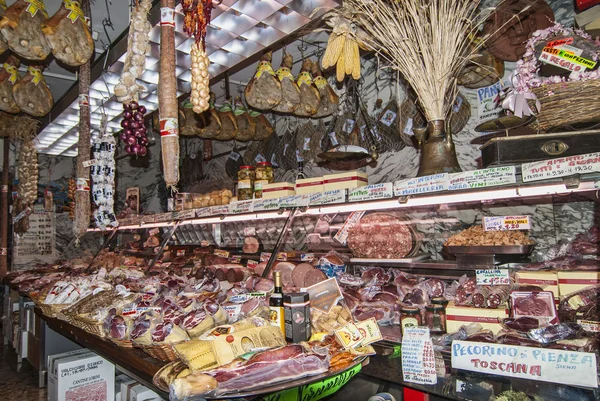 Marché de la viande à Florence Italie — Photo