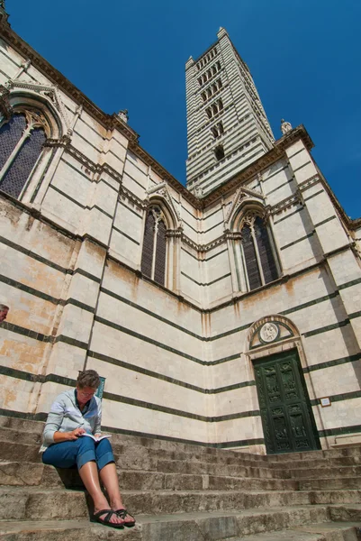 Duomo v Sieně Itálie — Stock fotografie