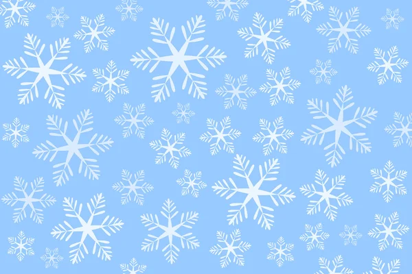 Blue snowflakes background — Stock Vector