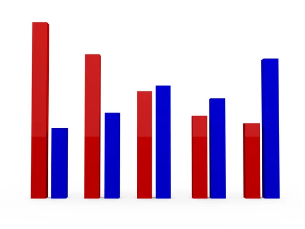 Growth and Recession Chart — Stock Photo, Image