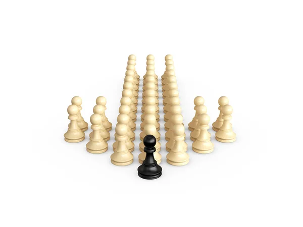 Direção de seta de xadrez — Fotografia de Stock