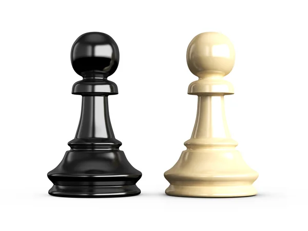 Confrontation of Pawns — Stock Photo, Image