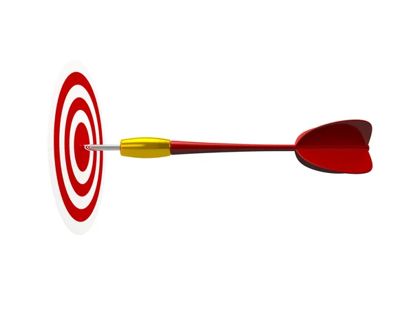 Red Arrow with Target — Stock Photo, Image