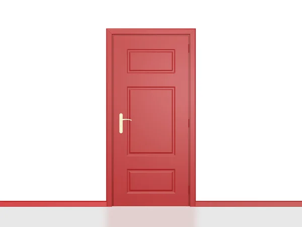 Puerta roja — Foto de Stock