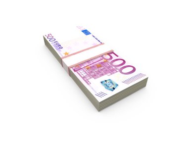 euro fatura yığınını