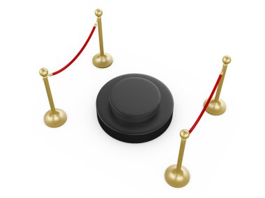 Altın desteklemek ve dairesel platformu