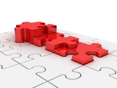 puzzle parçaları grafik olarak