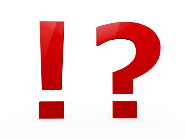 soru ve ünlem işareti