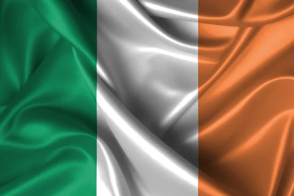 Κυματιστή σημαία της Ιρλανδίας — Φωτογραφία Αρχείου
