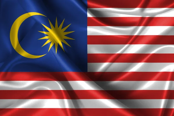 Bandiera ondulata della Malesia — Foto Stock