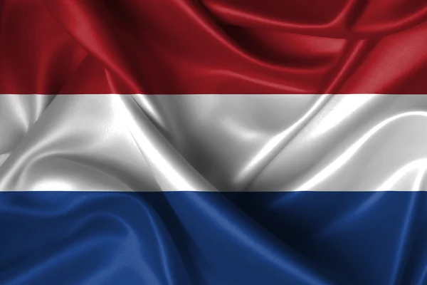 Golvende vlag van Nederland — Stockfoto