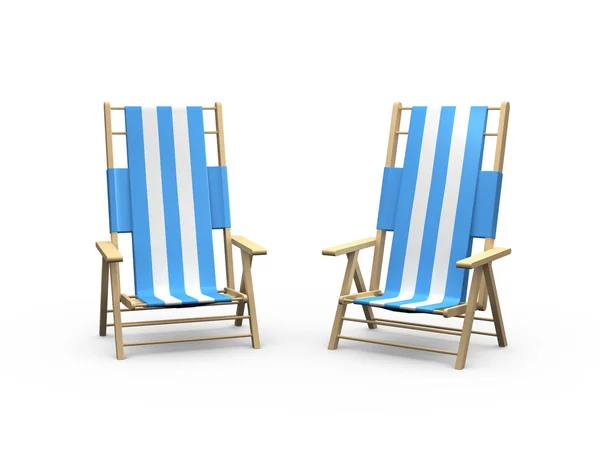Пляжний стілець для пар — Stockfoto