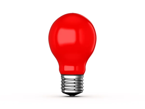 Red light bulb gloeilamp — Stockfoto