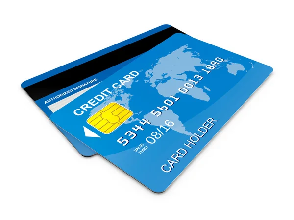 Credit Card, Front and Back — Stock Photo, Image