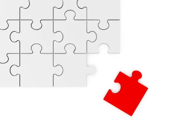 Puzzle Piece on the Corner — Stock Photo, Image