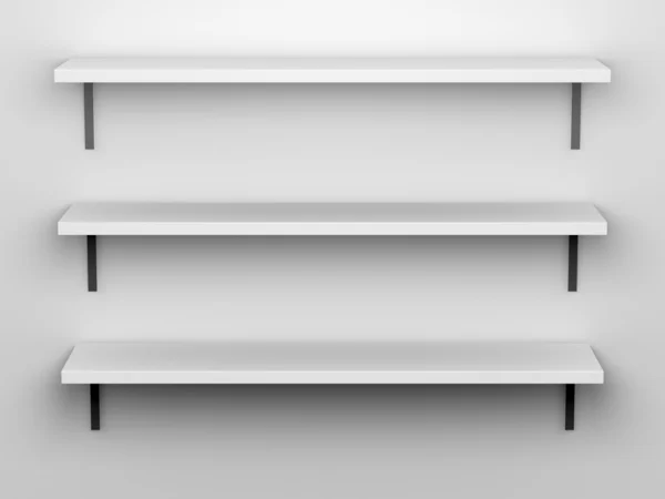 Blank Shelves — Stock Photo, Image