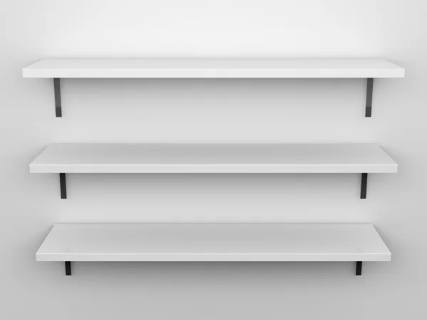 Blank Shelves — Stock Photo, Image