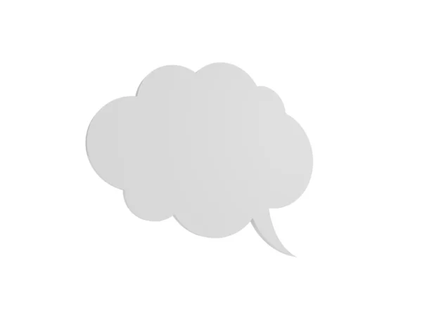 Cloudy Speech Bubble — Stock Photo, Image