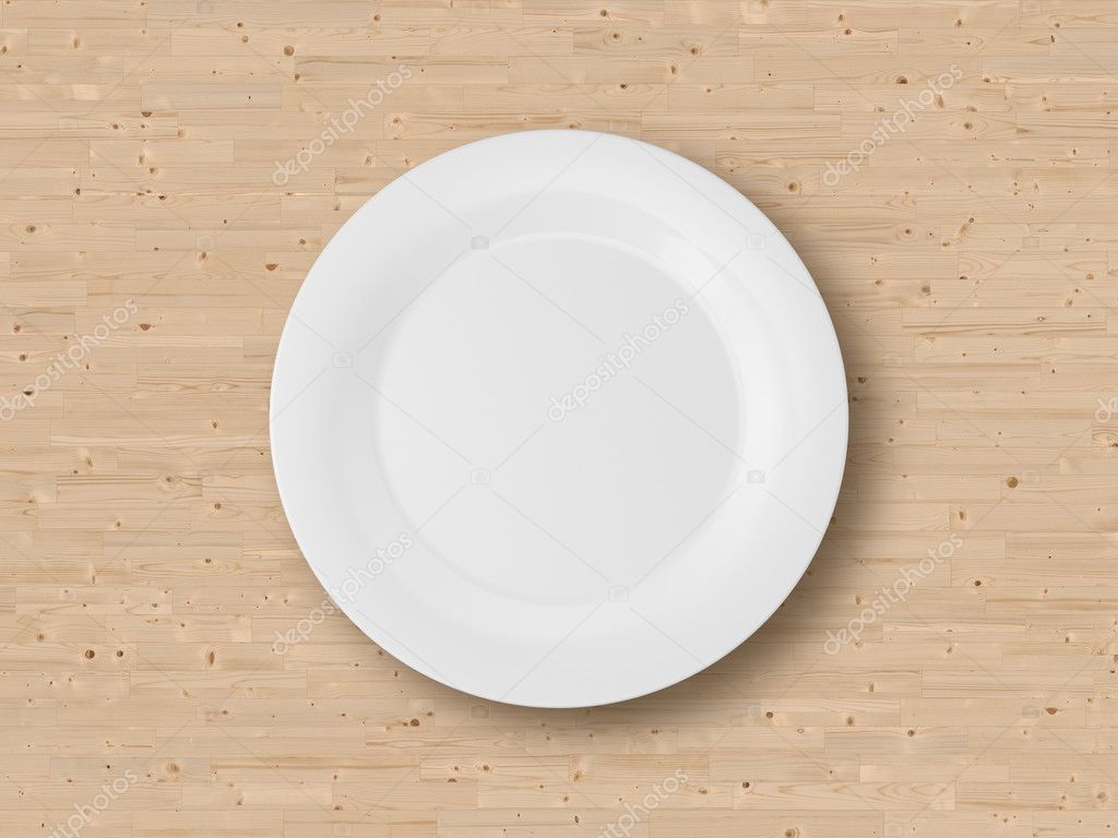 Empty Plate on Table