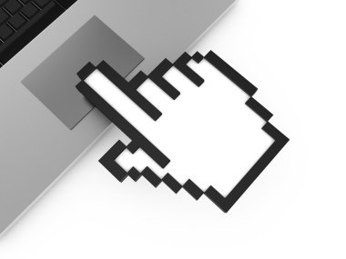 Touchpad dokunmadan el imleci