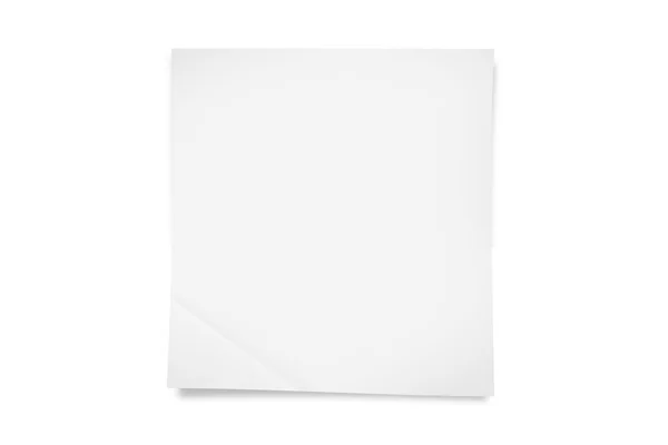 White Sticky Note — Stock Photo, Image