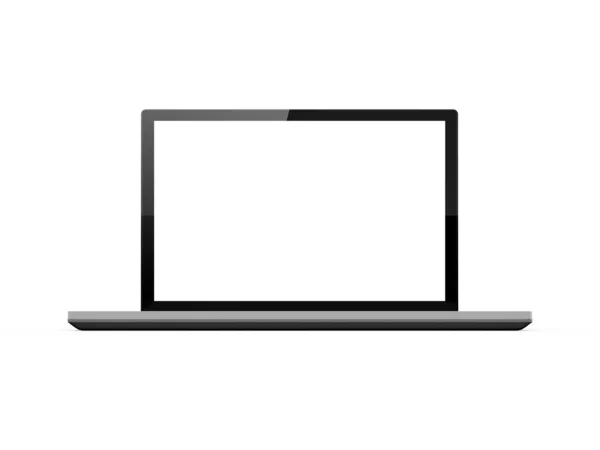 Laptop de pantalla en blanco — Foto de Stock