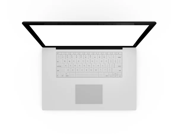 空白の画面のノート パソコン — ストック写真